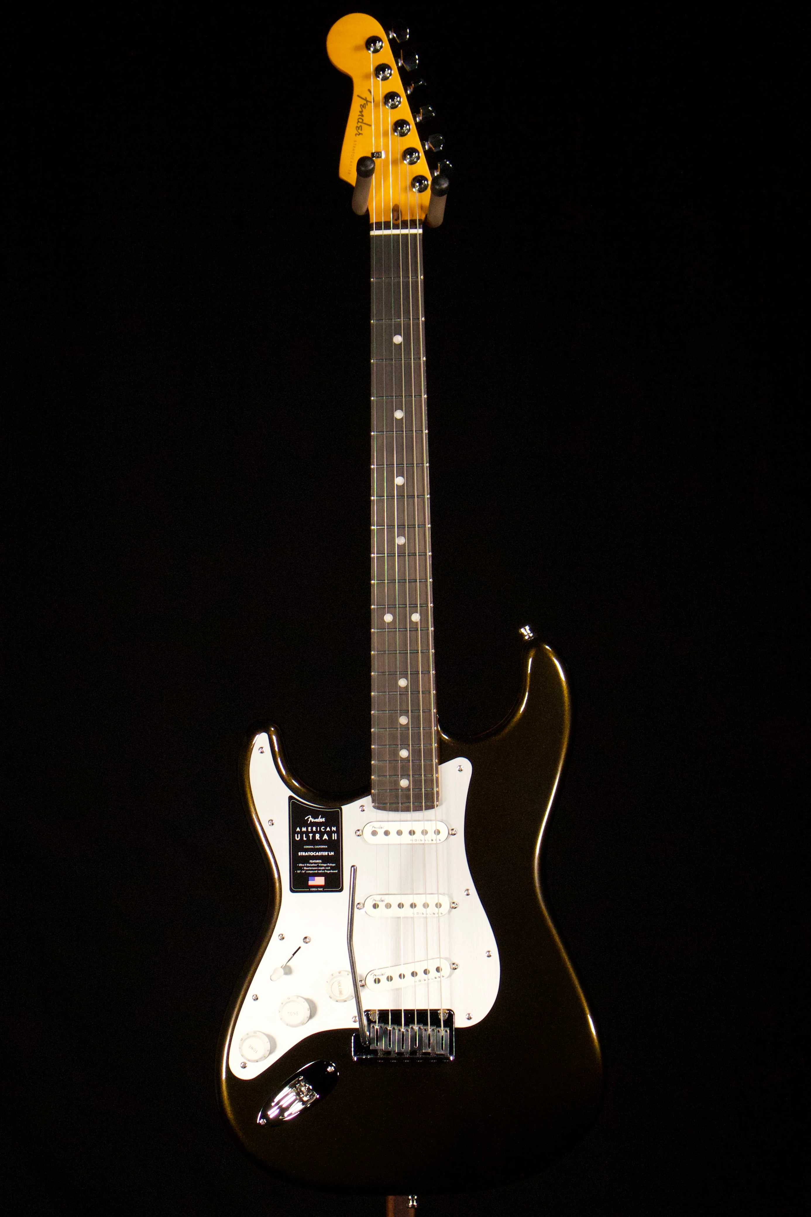 Fender American Ultra 2 Strat Left-Handed. Texas Tea finish - Image 2