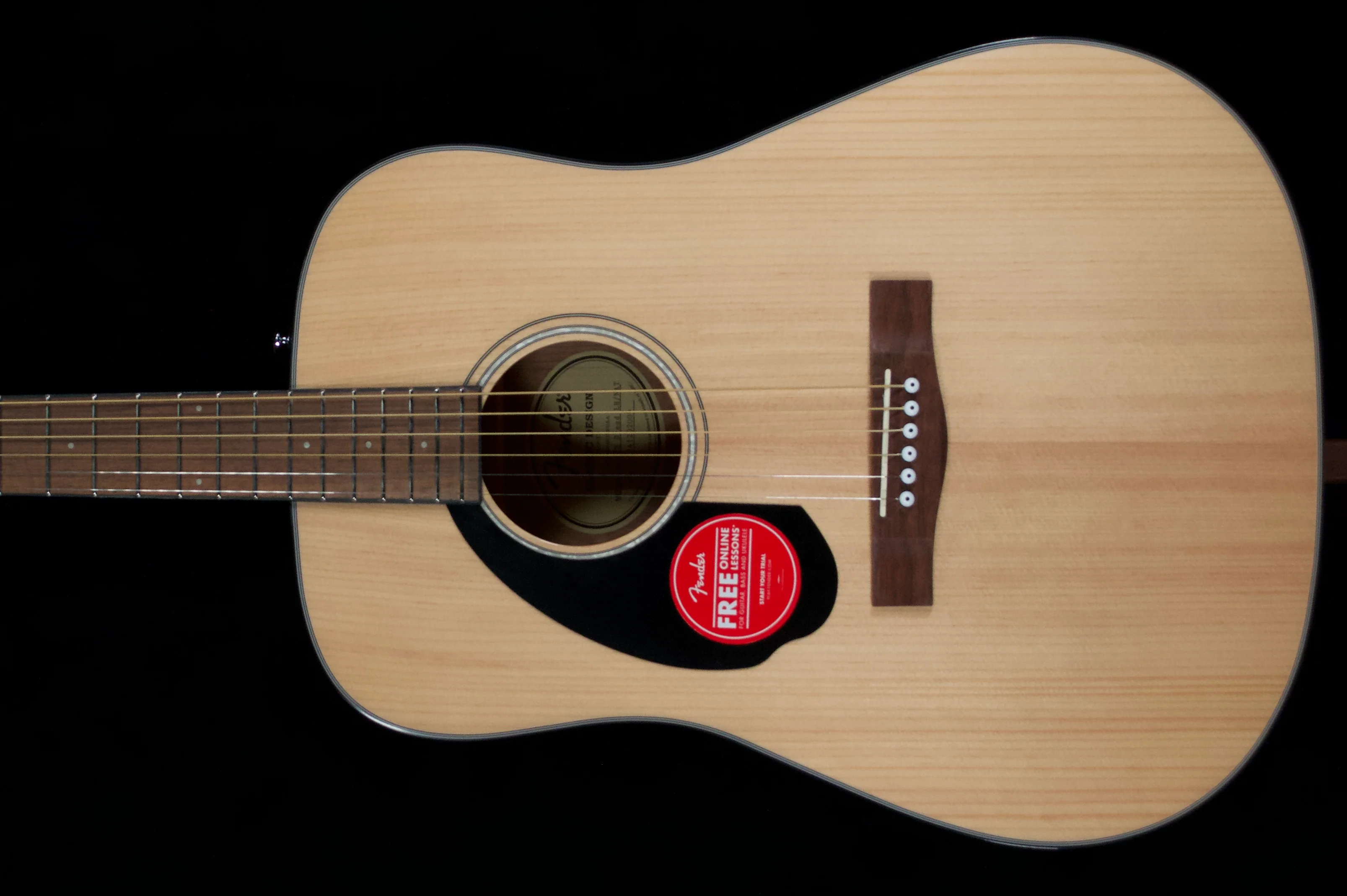 ✅ Fender CD-60S Dread Natural Left-handed Acoustic Guitar