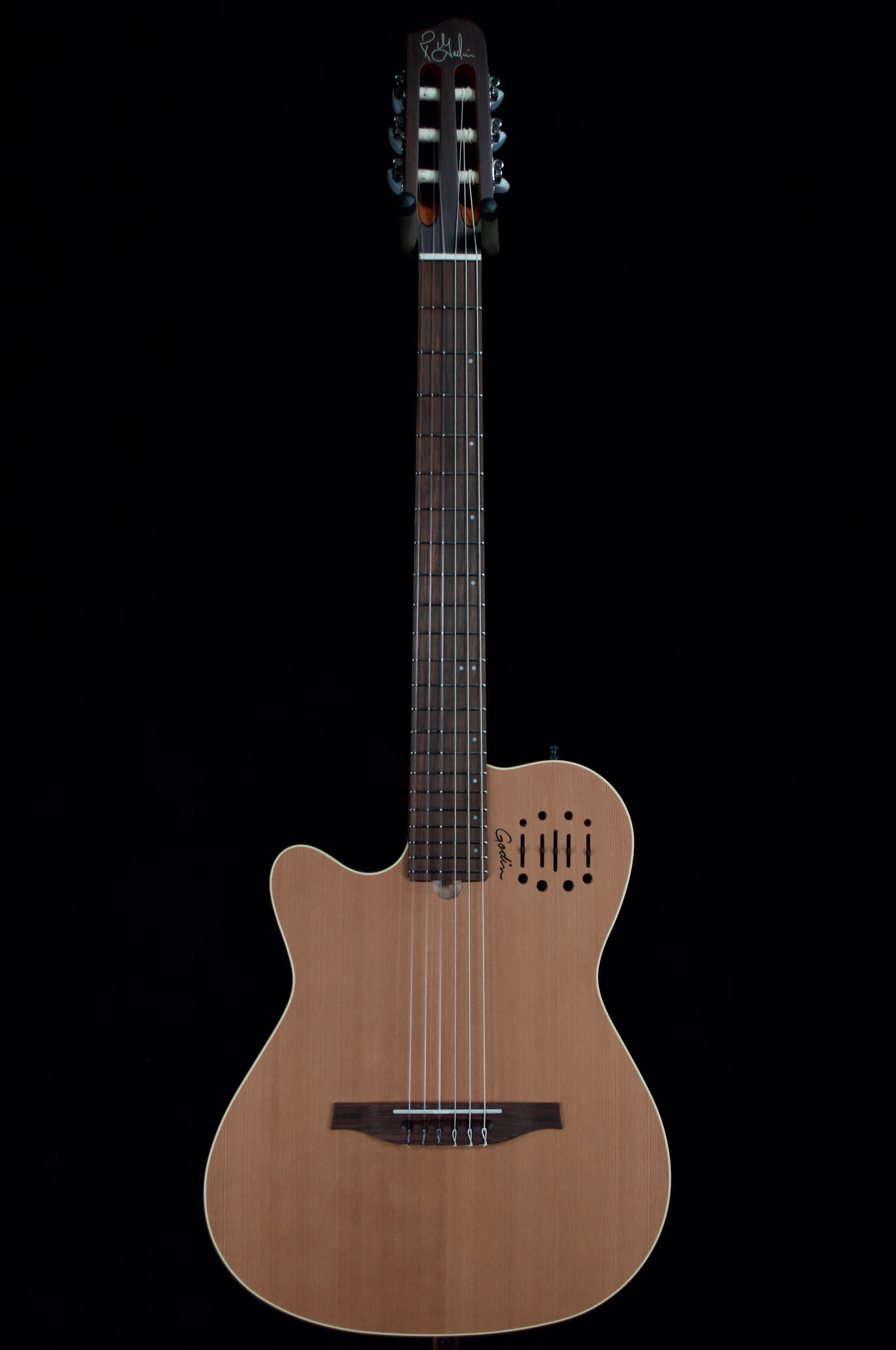 ✅ Godin Multiac Nylon Encore Acoustic Electric Classical Guitar, Natural - Image 2